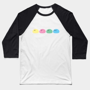 Dango Pastel Kawaii Cute Anime Baseball T-Shirt